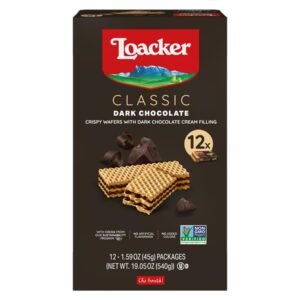 LOACKER WAFERS  DARK CHOCOLATE 12 / 45 G