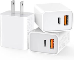WALL CHARGER DUAL TYPE-C 18 W WHITE