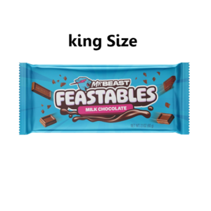 MR BEAST FEASTABLES  MILK CHOCOLATE KING SIZE 2.1 OZ X 24 CT