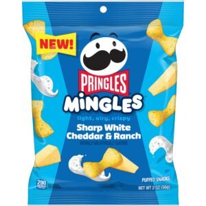 PRINGLES, MINGLES SHARP WHITE CHEDDAR & RANCH 2OZ 6CT
