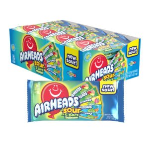 AIRHEADS SINGLES 5 BAR PACK ASSORTED SOURS 2.75OZ 18CT