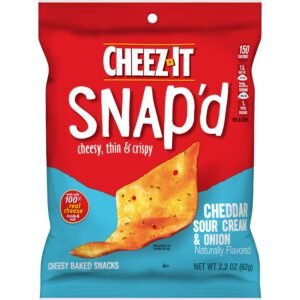 CHEEZ-IT, SNAP'D CHEDDAR SOUR CREAM & ONION 4.5OZ 6 CT