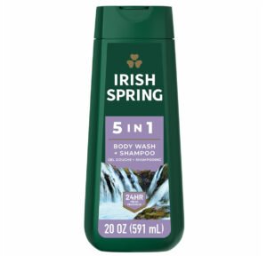 IRISH SPRING 5 IN 1 SHAMPOO & BODY WASH 20 OZ