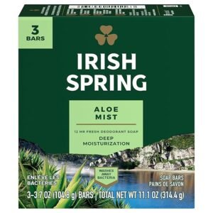 IRISH SPRING ALOE MIST  SOAP BAR 3 PACK