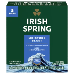 IRISH SPRING MOISTURE BLAST  SOAP BAR 3 PACK