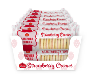 CARLEY'S STRAWBERRY SANDWICH CREME 12 CT