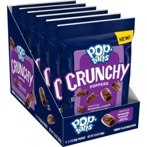 POP TARTS, BROWNIE CRUNCHY POPPERS 6 CT