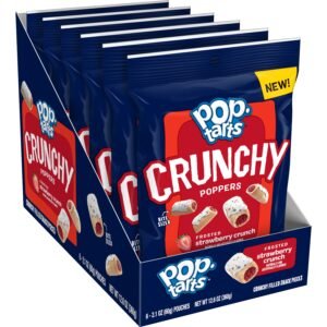 POP TARTS, STRAWBERRY CRUNCHY POPPERS 6 CT