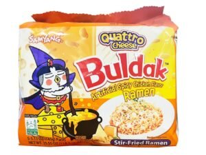 BULDAK, QUATTRO CHEESE SPICY CHICKEN FLAVOR NOODLE 5.11oz x 5