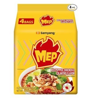 MEP RED PEPPER & CHICKEN FLAVOR REMAN SPICY NOODLES 4 PK