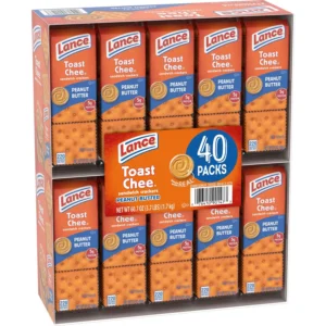 LANCE, TOASTCHEE PEANUT BUTTER CRACKERS, 1.52 OZ., 40 PK.