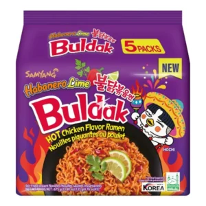 BULDAK, BAG (PURPLE) HABANERO LIME SOUP NOODLE 5.11oz x 5