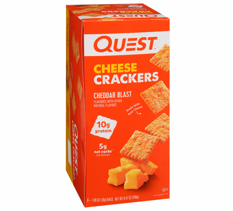 QUEST, CHEESE CRACKERS 1.06 CT X 8 CT