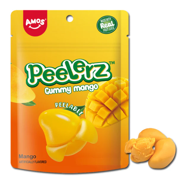 AMOS PEELERZ GUMMY MANGO 6 OZ X12 CT