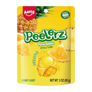 AMOS, PEELERZ GUMMY PINEAPPLE 6 OZ X12 CT