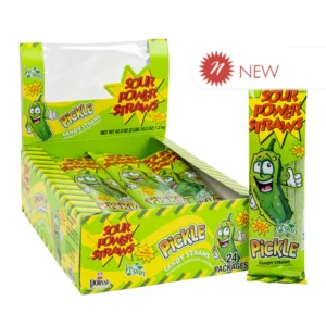 SOUR POWER, STRAWS, PICKLE 24 CT