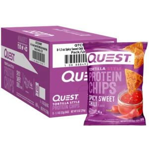 QUEST, CHIPS SPICY SWEET CHILI 1.1 OZ X 8 CT