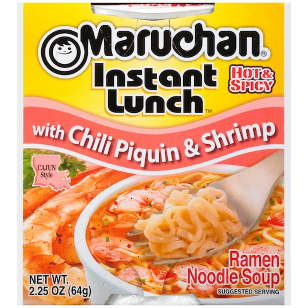 MARUCHAN, CUP NOODLES CHILI PIQUIN & SHRIMP 12 CT