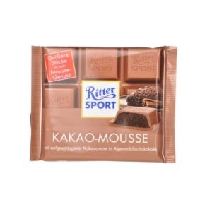 RITTER SPORT, MILK CHOCOLATE WITH COCOA MOUSSE 11 CT