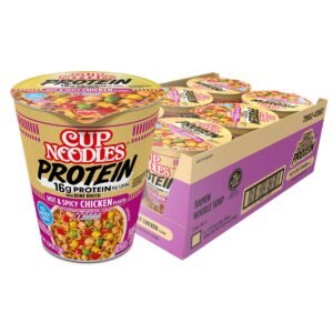 NISSIN, CUP NOODLES PROTEIN SPICY CHICKEN FLAVOR 6 CT