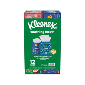 # KLEENEX SOOTHING LOTION FACIAL TISSUES 12 PK