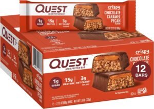 QUEST, HERO PROTEIN BAR, CRISPY CHOCOLATE CARAMEL PECAN 12 CT