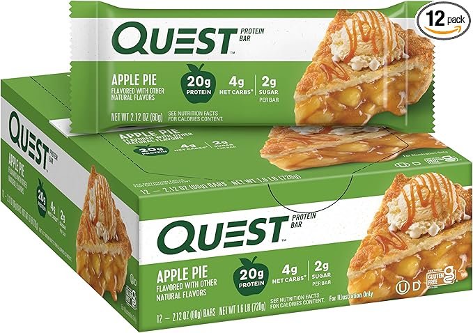QUEST, PROTEIN BAR APPLE PIE 12 CT