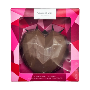 SIMON COLL MILK CHOCOLATE HEART 3D