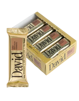 DAVID, SALTED PEANUT BUTTER PROTEIN BAR 2.19 X 12 CT