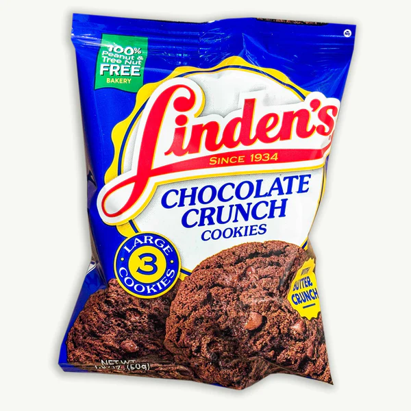 LINDEN'S CHOCOLATE CHRUNCH COOKIES, 18 CT