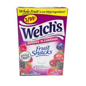 WELCH'S, FRUIT BERRIES N' CHERRIES SNACKS 0.5OZ X 24 CT