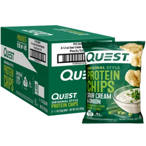 QUEST, CHIPS SOUR CREAM & ONION 1.1 OZ X 8 CT