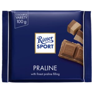 RITTER SPORT, MILK CHOCOLATE & PRALINE 13 CT