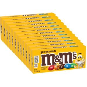 M&M'S, PEANUT, 3 OZ 12 CT THEATER BOX,