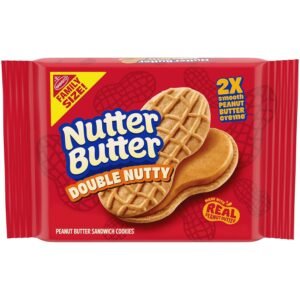 NUTTER BUTTER FAMILY SIZE DOUBLE NUTTY COOKIES 15.27 OZ