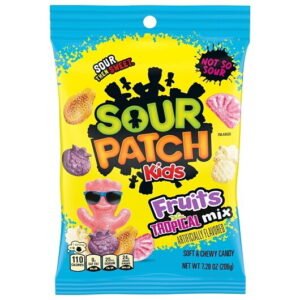 SOUR PATCH KIDS, FRUIT TROPICAL MIX 3.08 OZ 12 CT