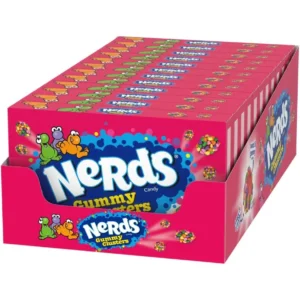 NERDS, GUMMY CLUSTERS RAINBOW THEATER BOX, 3 OZ 12 CT