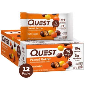 QUEST, COATED CANDY PEANUT BUTTER 1.73 OZ X 12 CT