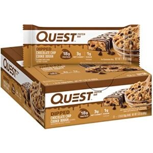 QUEST, PROTEIN BAR DIPPED CHOCOLATE CHIP COOKIE DOUGH 12 CT