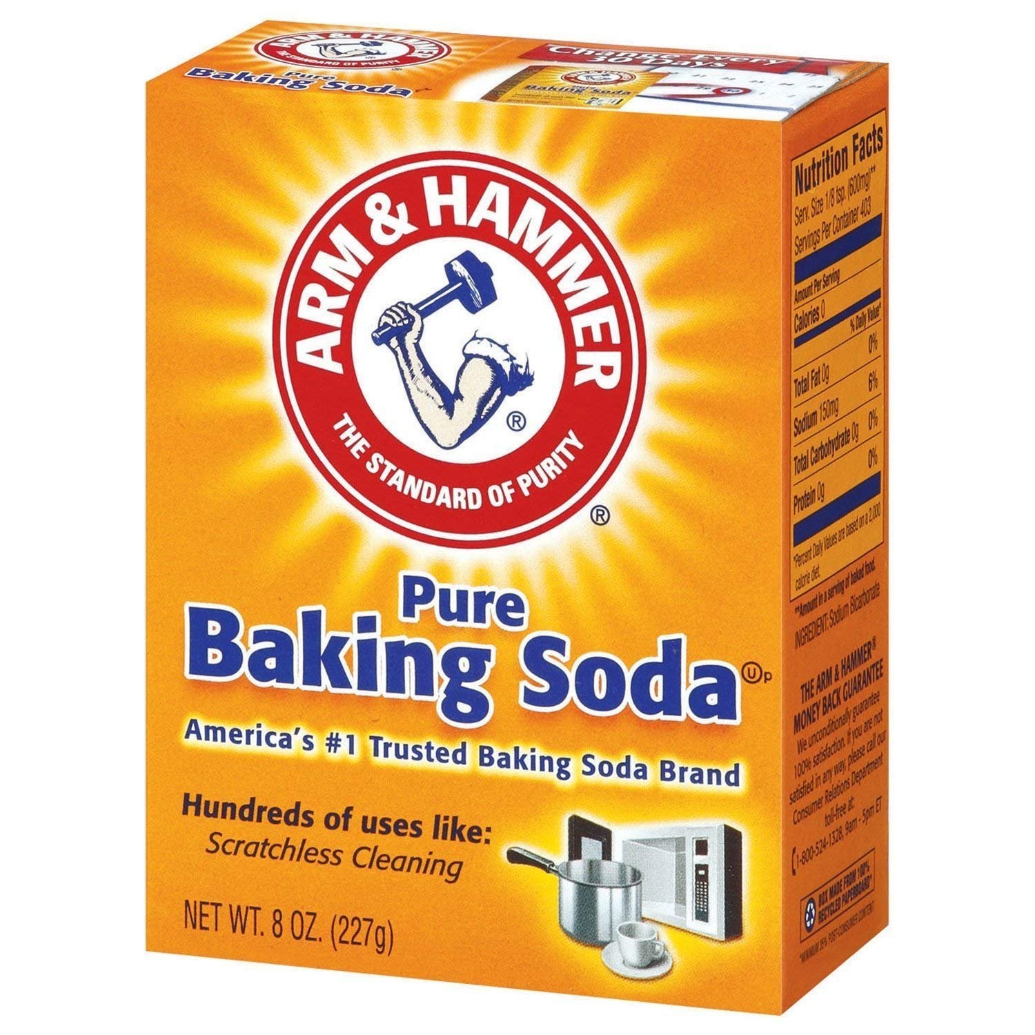 PURE BAKING SODA 8 OZ