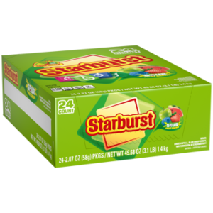 STARBURST SOUR FRUIT CHEWS 2.07 OZ X 24 CT